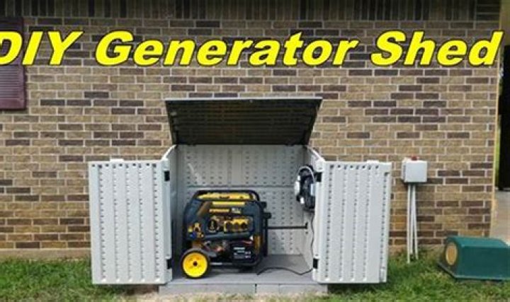 Can you run a portable generator in a shed