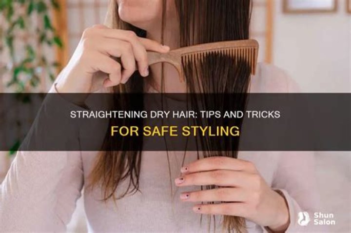 Can you straighten dry hair