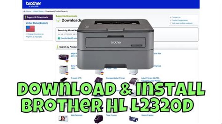 How do I install Brother HL l2320d