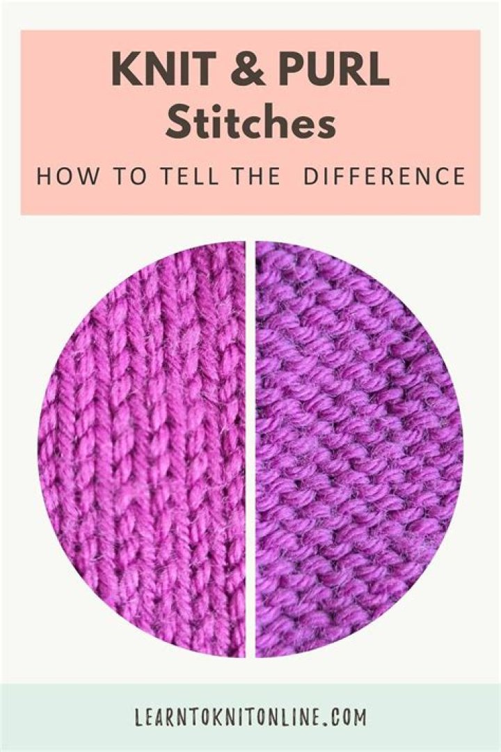 How do I know if I knit or purl