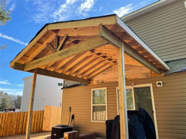 How do you add a roof to an existing patio