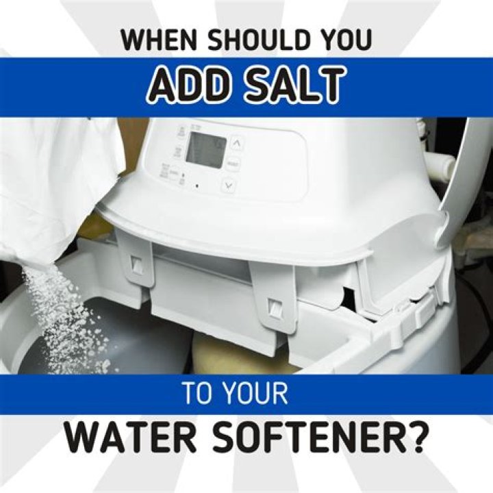 How do you add salt to a water softener