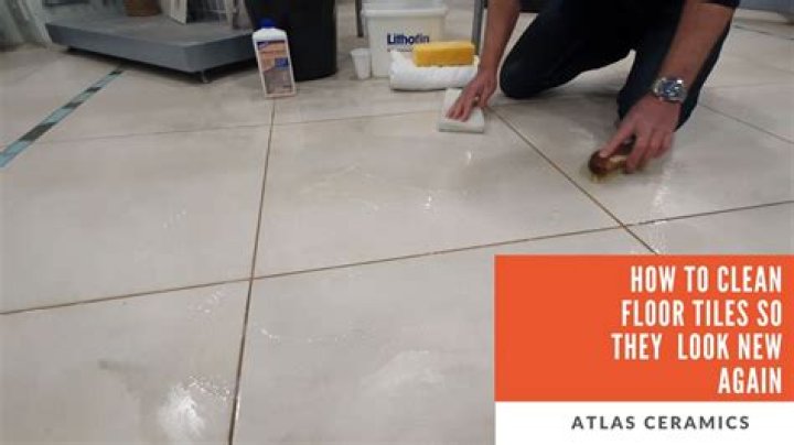 How do you clean new ceramic tile