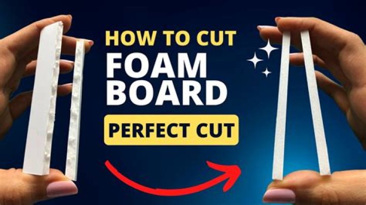 How do you cut a foam board perfectly