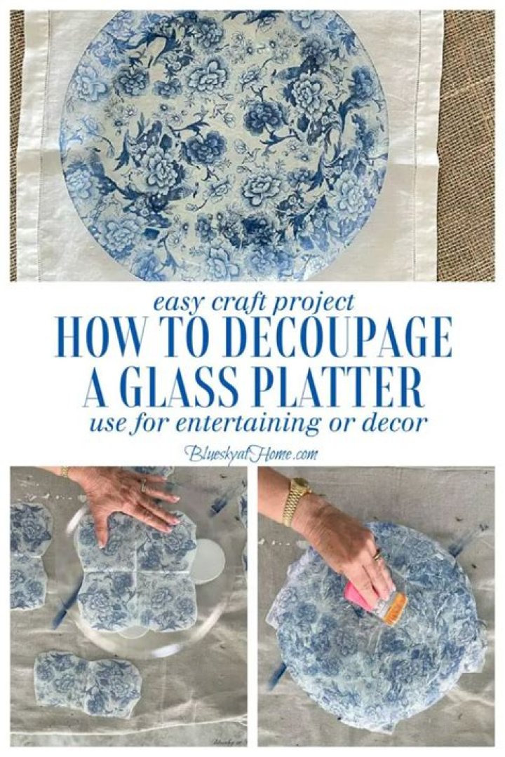 How do you decoupage glass windows
