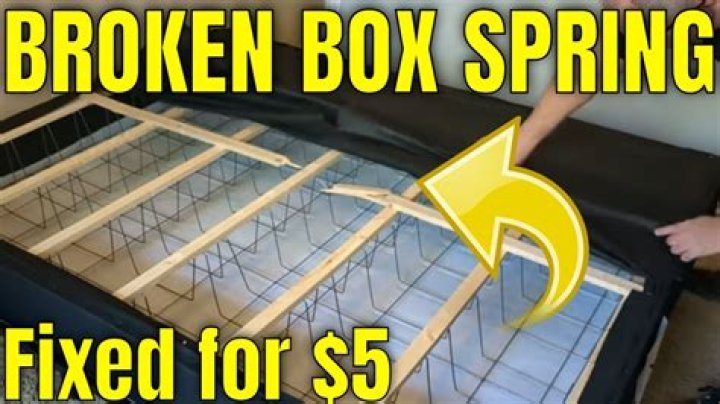 How do you fix a broken box spring