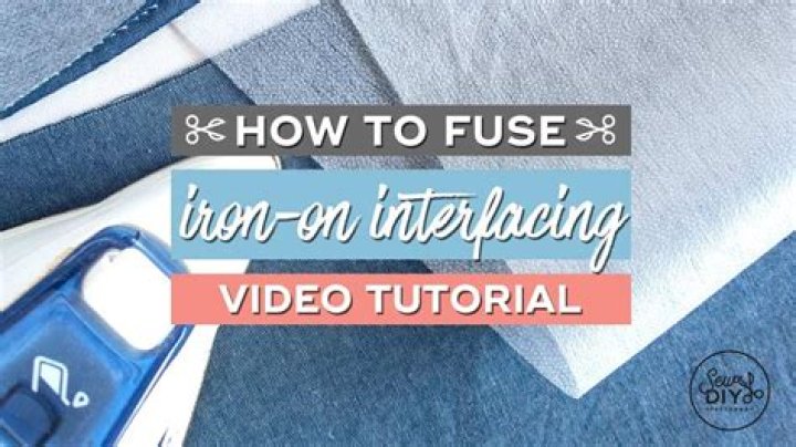 How do you fuse interfacing on fabric