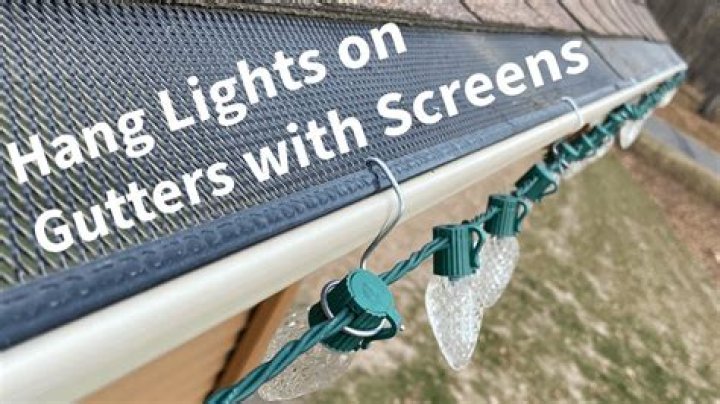 How do you hang icicle lights from gutters