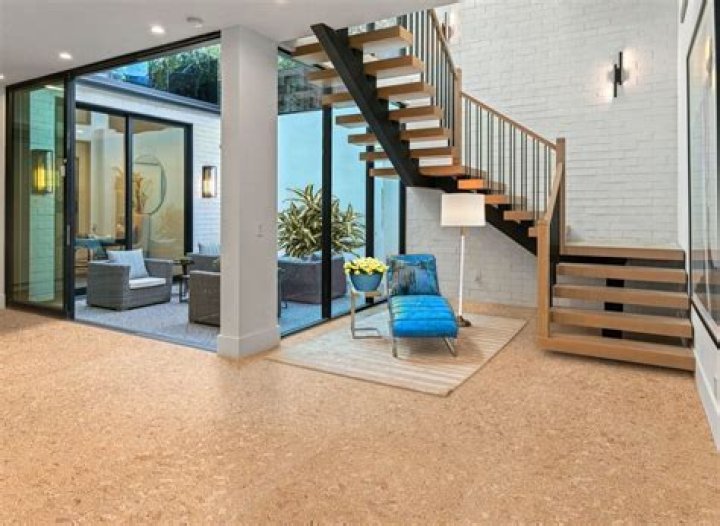 How do you lay cork floor tiles