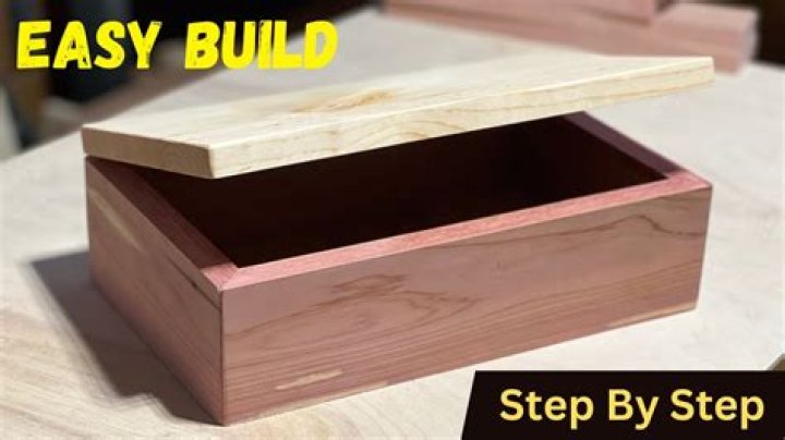 How do you make a wooden box with a lid