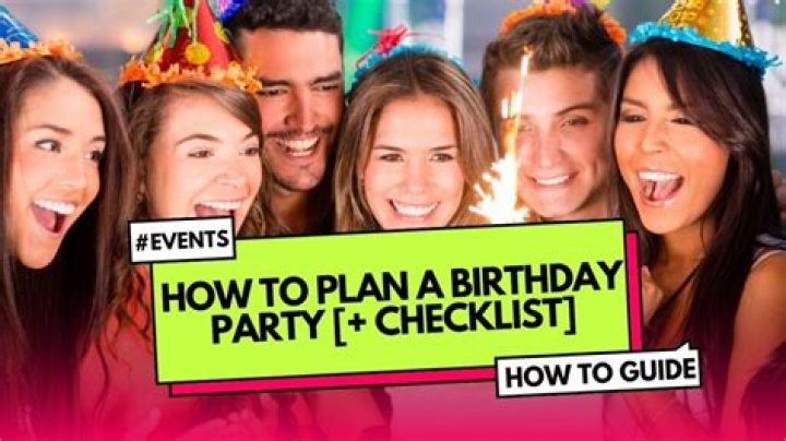 How do you plan a birthday party for adults