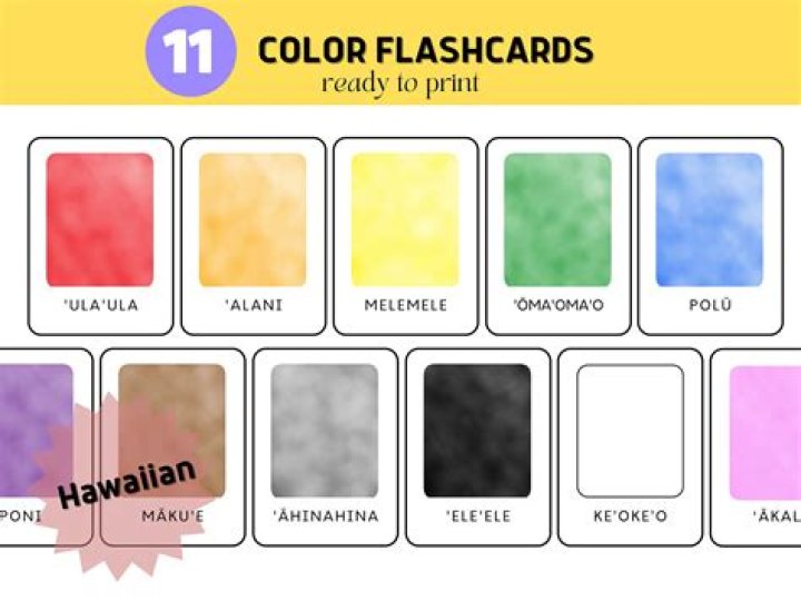 How do you say colors in Hawaiian