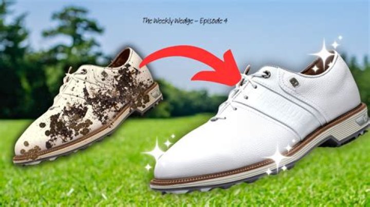 How do you wash golf shoes