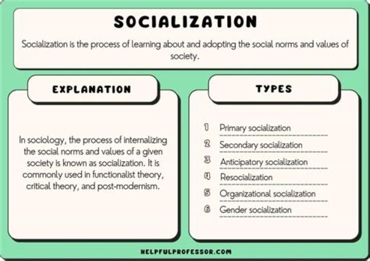 How does primary socialization affect the individual