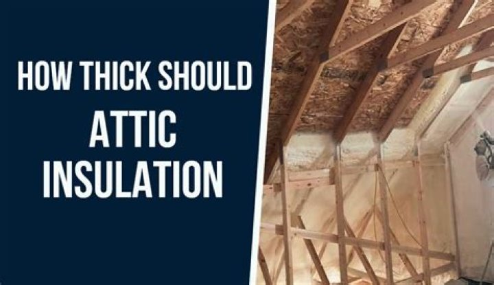 How much insulation should there be in an attic