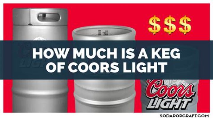 How much is a Coors Light keg
