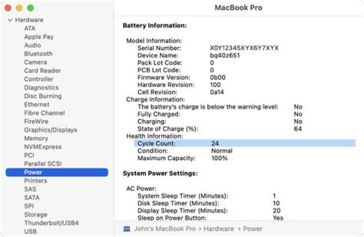 How To Check Battery Cycle Count On Macbook Air