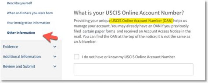 How To Find My Uscis Online Account Number
