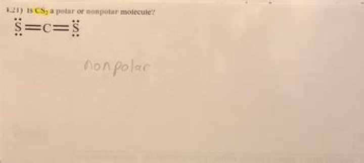 Is cs2 a polar or nonpolar molecule