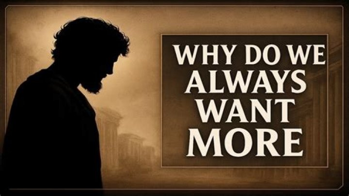 Question: Why Do We Always Want More