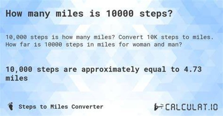 Quick Answer: How Many Miles Is Ten Thousand Steps