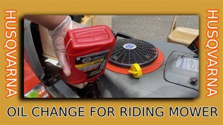 Quick Answer: How To Change Oil In 1979 Husqvarna Riding Mower