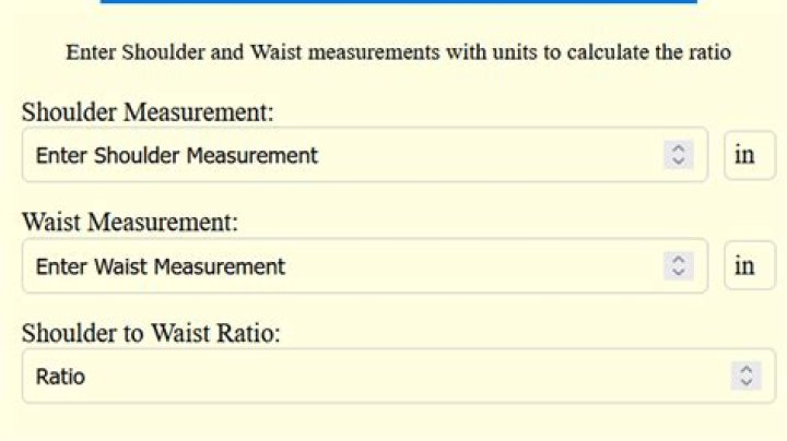 Quick Answer: How To Measure Shoulder To Waist Ratio