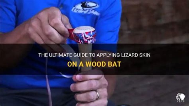 Quick Answer: How To Put Lizard Skin On A Wood Bat