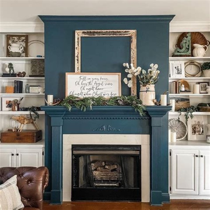 Should I paint my fireplace the same color as the walls