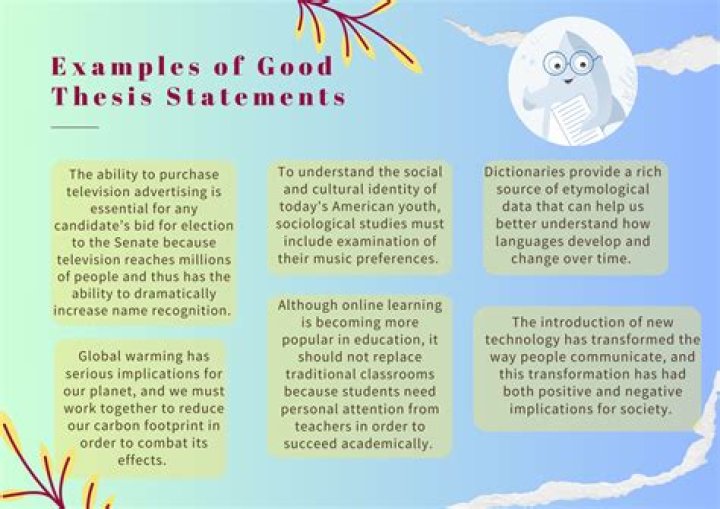 What are the qualities of a good thesis statement