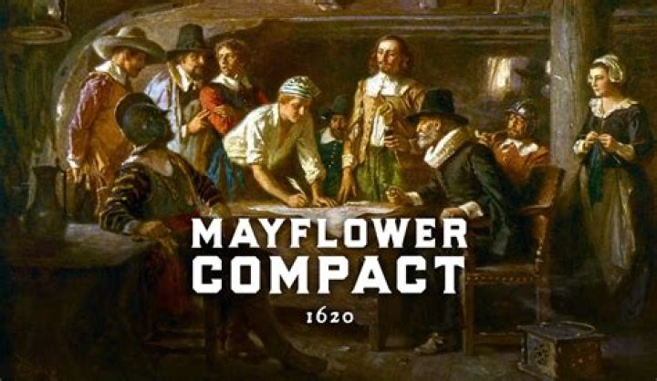 What did the Puritans agree to in the Mayflower Compact