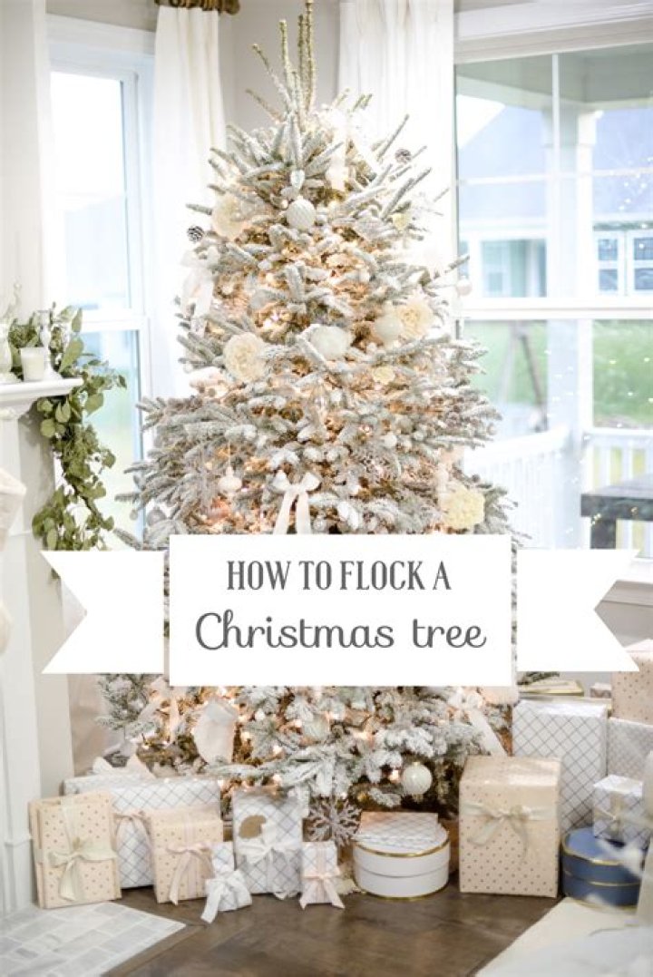 What do you flock a Christmas tree with