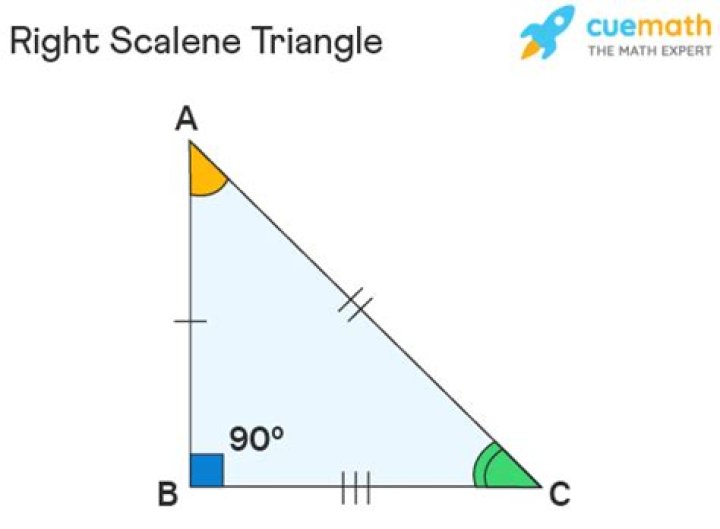 What does a right scalene triangle look like