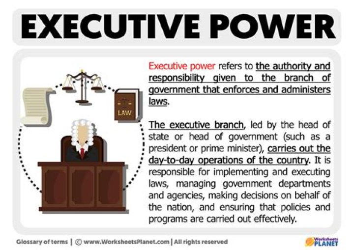 What does the executive privilege do