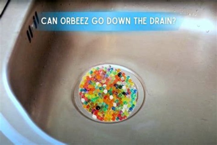 What happens if water beads go down the drain