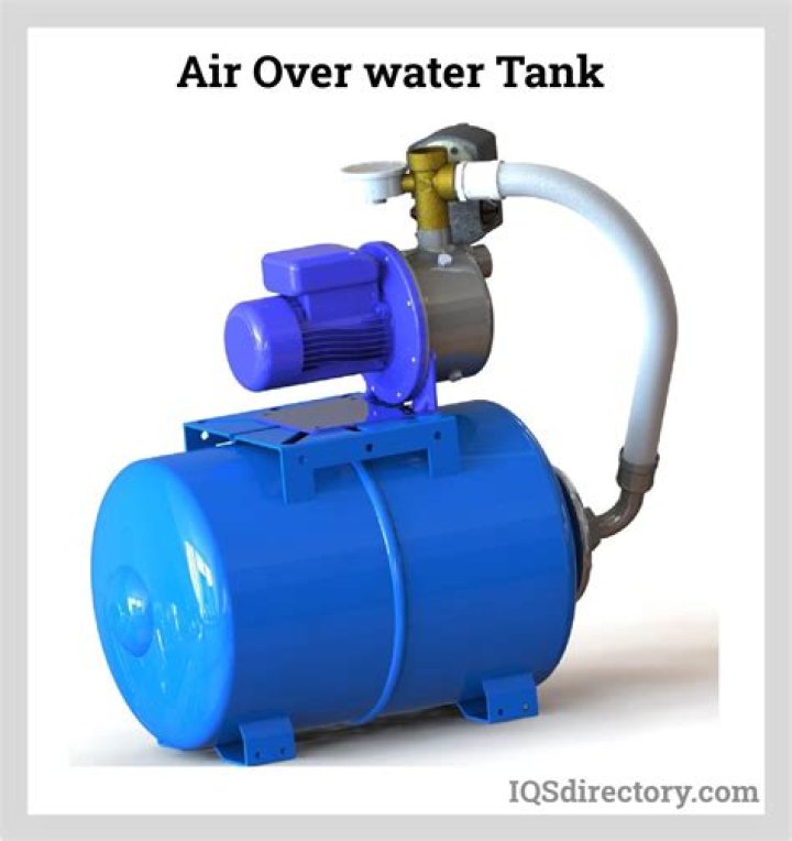 What is an air over water pressure tank