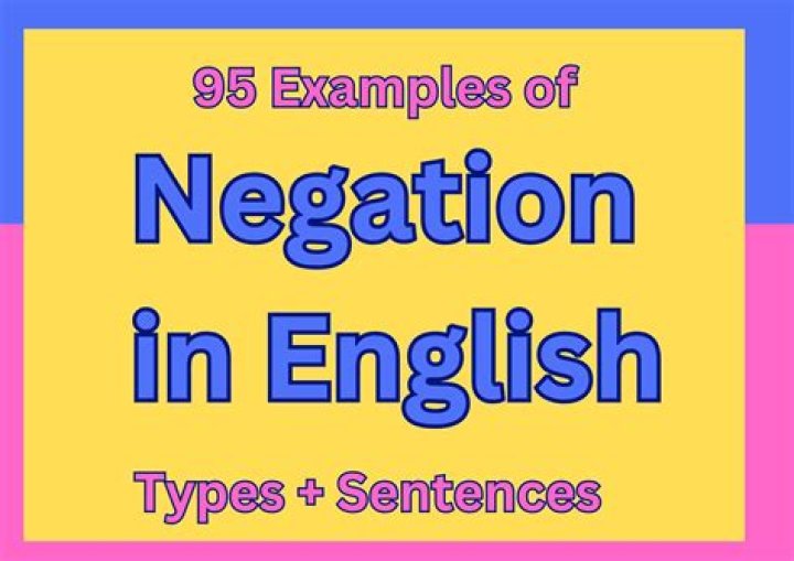 What is negation in writing