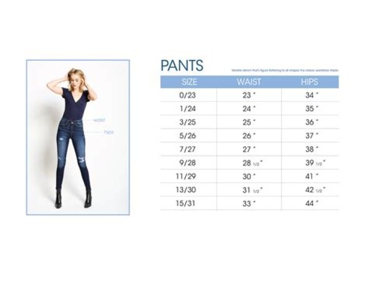 What Is Size 2 Jeans In Inches