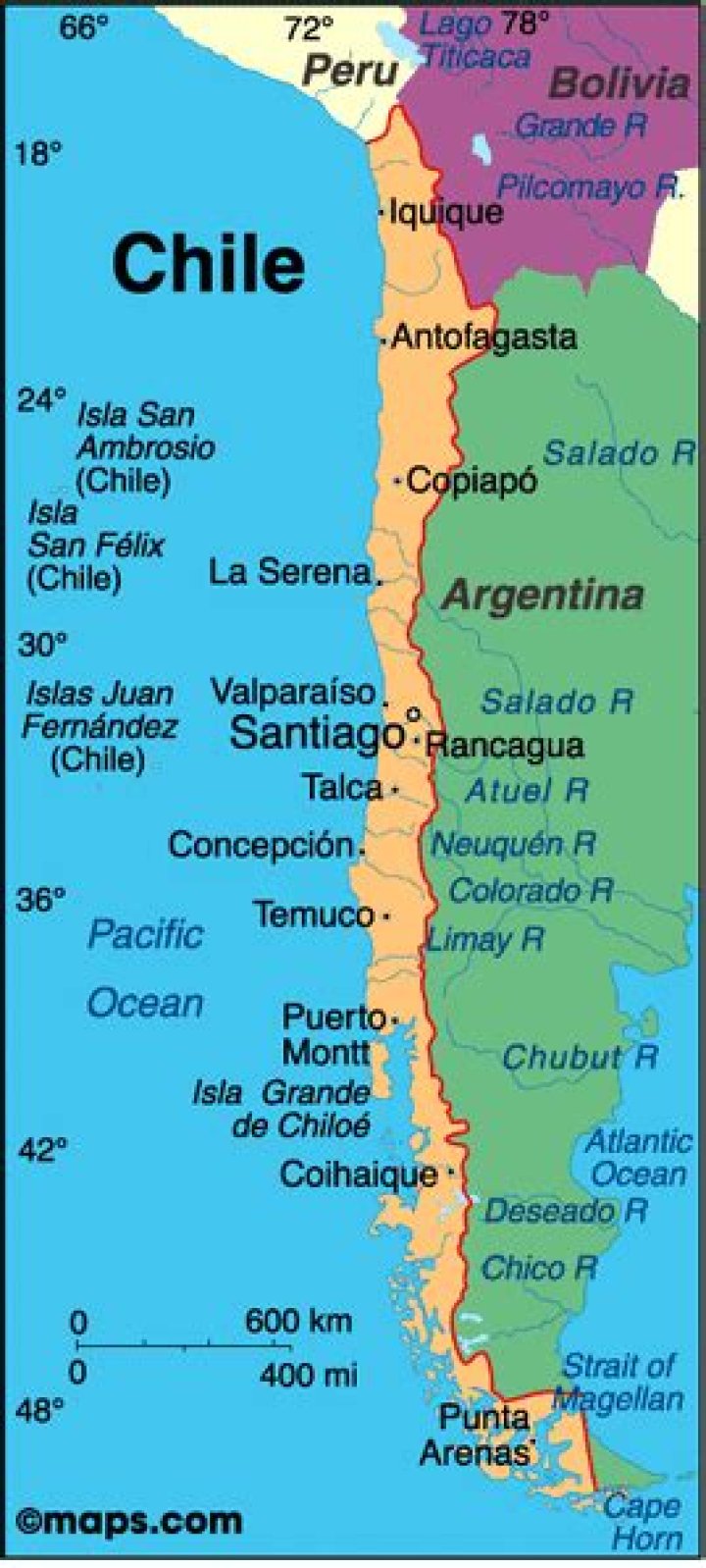 What is the geography like in Chile