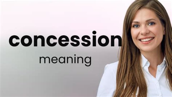 What is the mean of concession