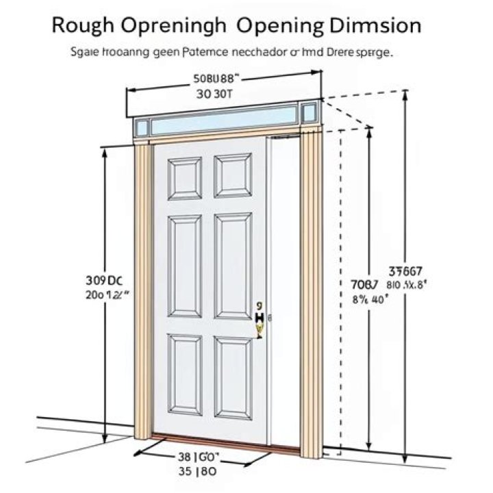 What is the rough opening for a 3070 door