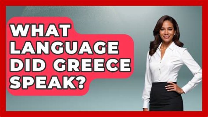 What Language Did Greece Speak