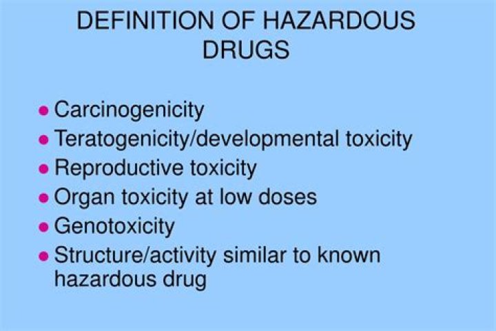 What makes a drug hazardous