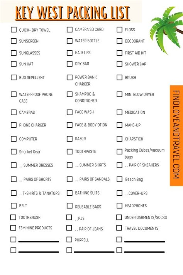 What should I pack for a week in California