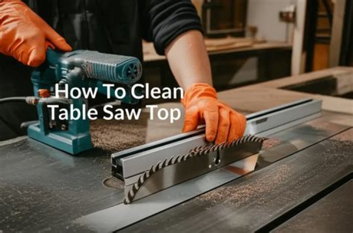 What to use to clean table saw top