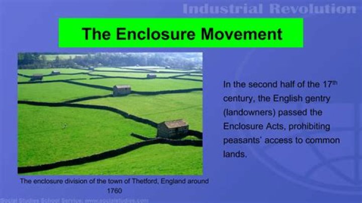 What were the Enclosure Acts industrial revolution