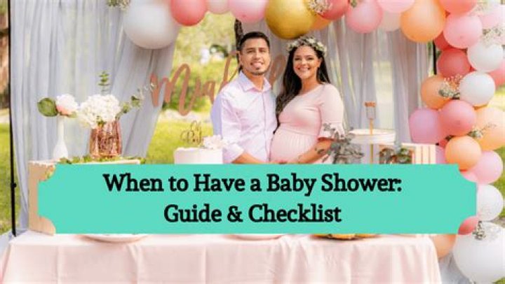When did you have your baby shower