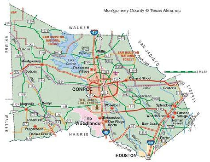 Where Is Montgomery Texas On A Map