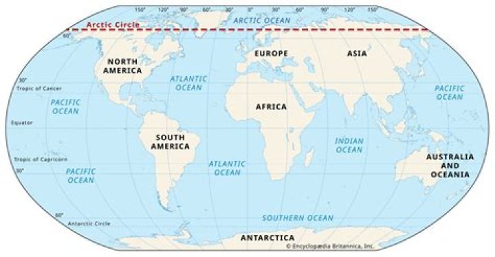 Where Is The Arctic Circle On A Map