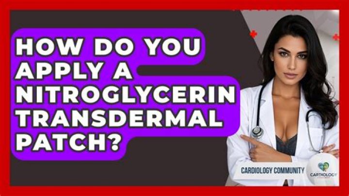Why do you remove nitroglycerin patch at night
